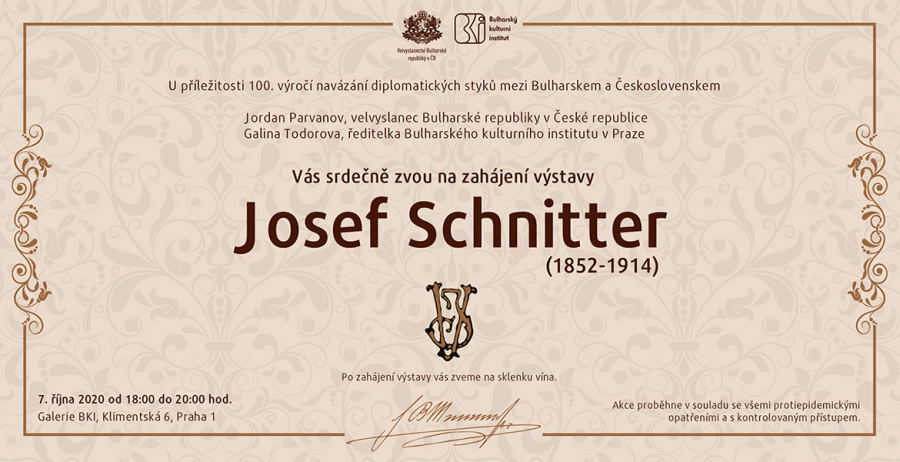 Изложба „Йосиф Шнитер (1852-1914)“ в Българския културен институт в Прага, Чехия
